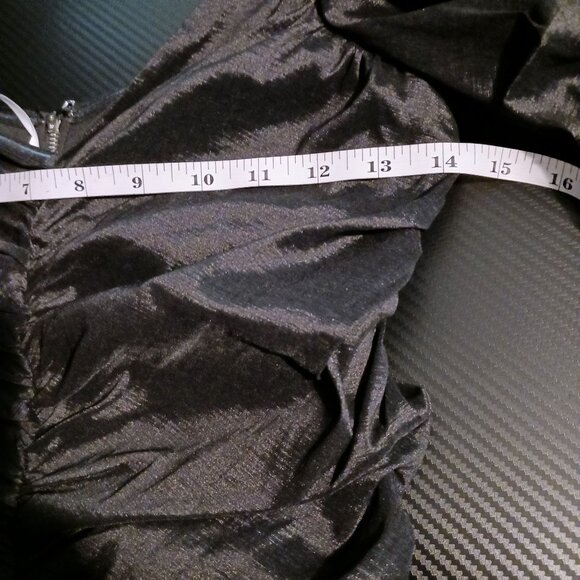 NEW Lulus Unique As You Black Off-the-Shoulder Ruched Bodycon Mini Dress Size S - Picture 9 of 10